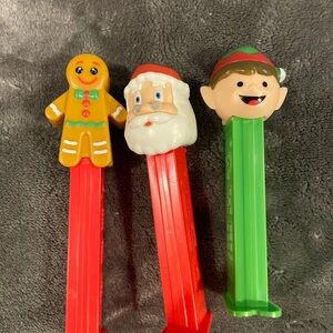 Lot of 3 - Christmas Pez Dispensers Set